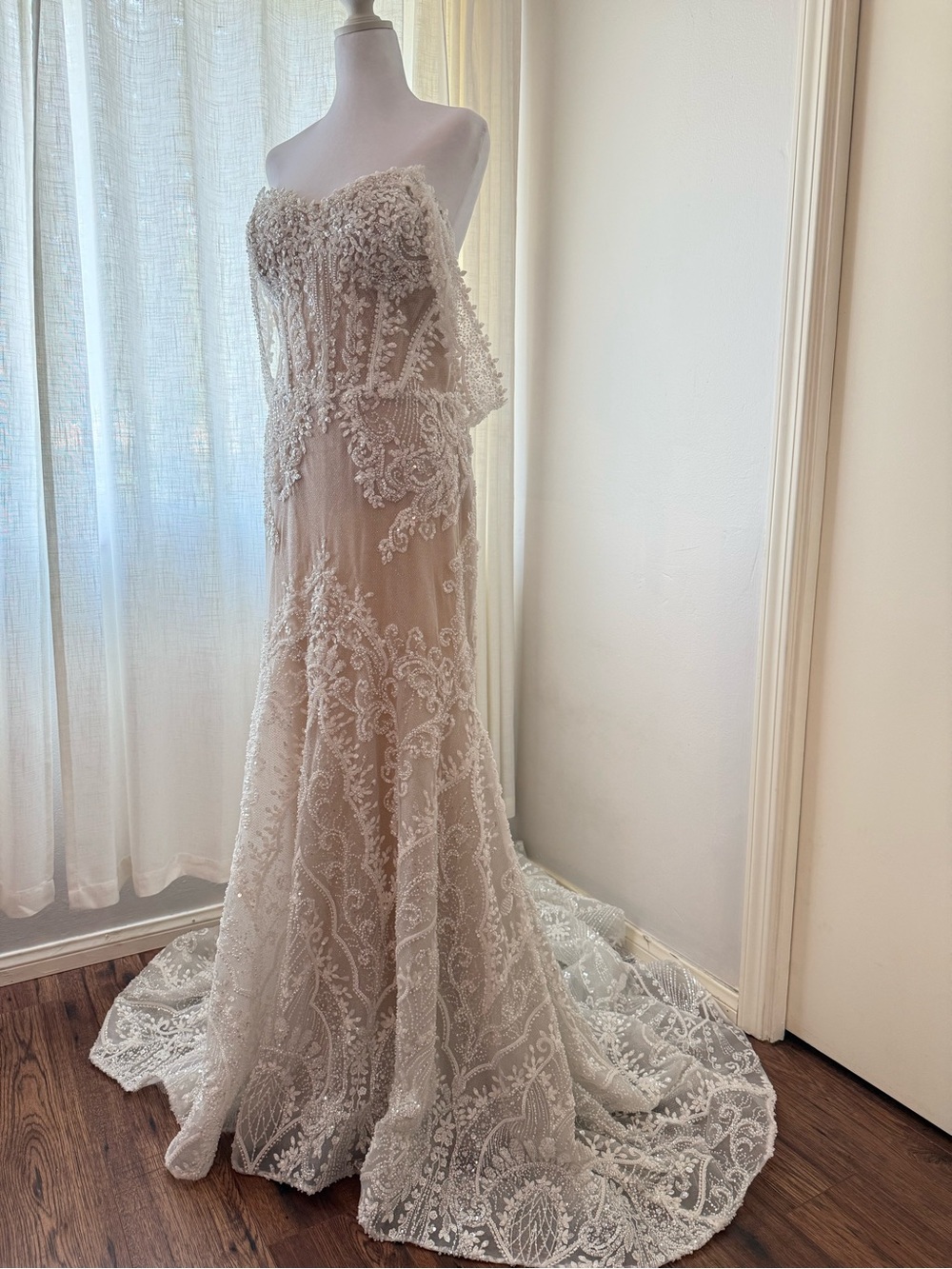 Calla Blanche “Midge” Designer Wedding Dress - Size 20 Sample - Picture 4 of 12